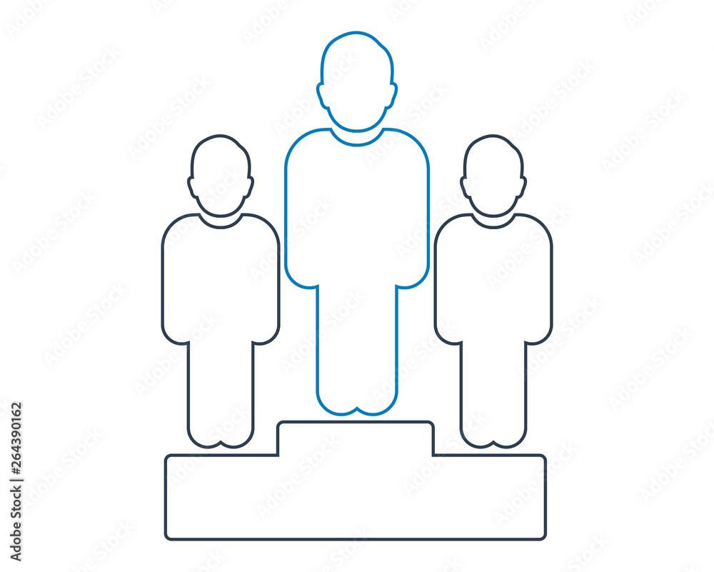 Business leader Icon. Line style vector EPS. Business leader Icon. Line style vector EPS.