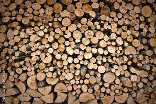 textural image of firewood pieces