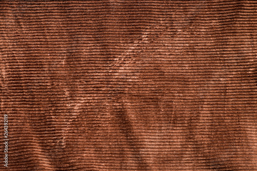 dark chocolate brown corduroy close-up