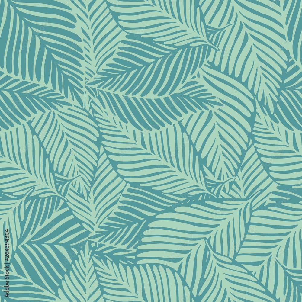 Abstract exotic plant seamless pattern. Tropical pattern,