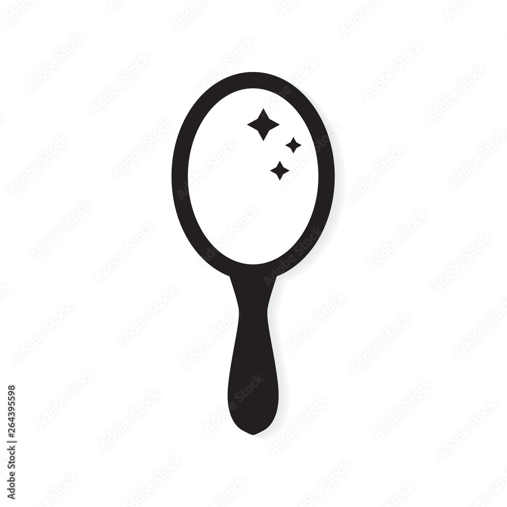 hand mirror icon- vector illustration