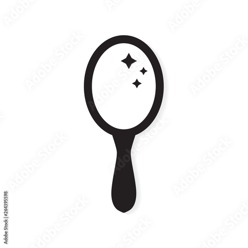 hand mirror icon- vector illustration