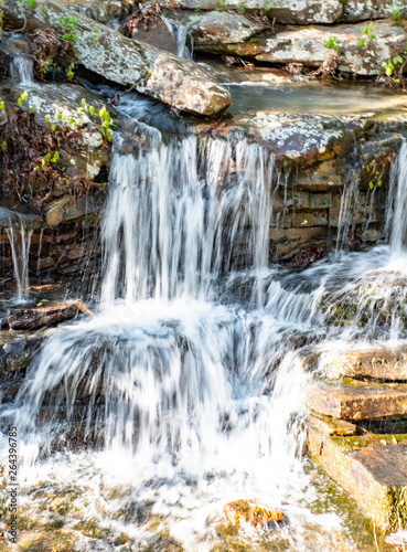 Ozark mountain springs waterfall in Arkansas