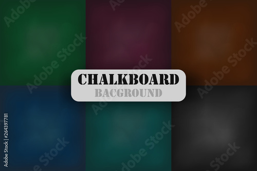 Chalkboard background vector .