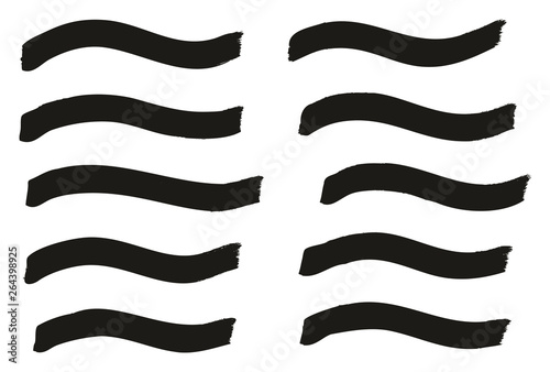 Tagging Marker Medium Wavy Lines High Detail Abstract Vector Background Set 35