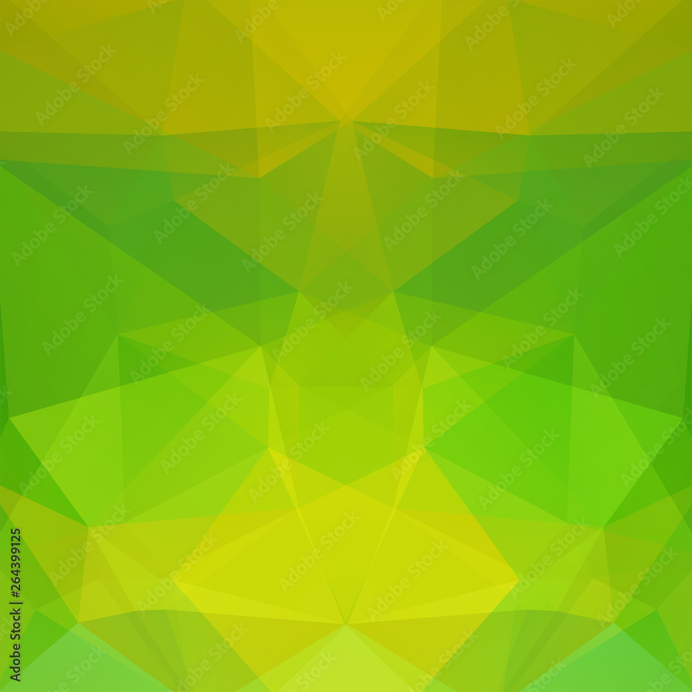 Geometric pattern, polygon triangles vector background in yellow, green tones. Illustration pattern Geometric pattern, polygon triangles vector background in yellow, green tones. Illustration pattern