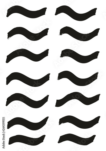 Tagging Marker Medium Wavy Lines High Detail Abstract Vector Background Set 10