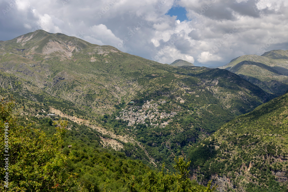 Traditional greek village Syrrako (Epirus, Greece).