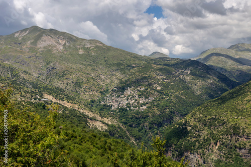 Traditional greek village Syrrako  Epirus  Greece .