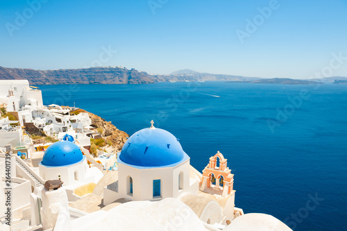 Santorini island, Greece. Famous travel destination