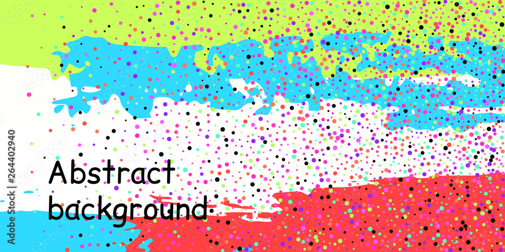 Fototapeta premium Confetti dots on a striped background