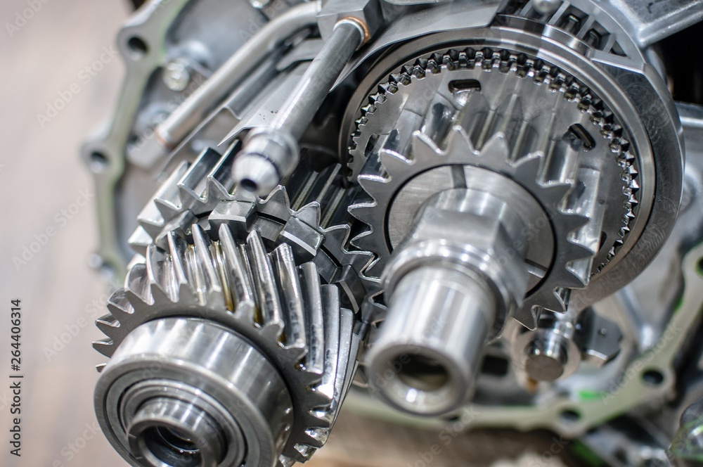 shiny transmission gears car engine shiny transmission gears car engine
