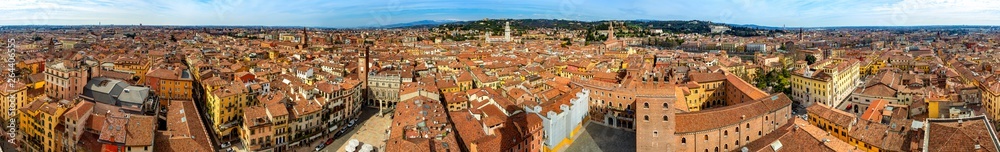 panoramic view from the top of the city of Verona