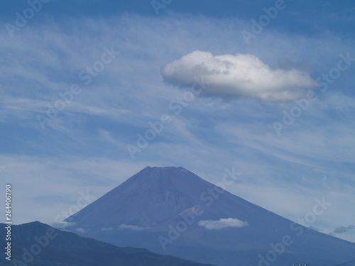 富士の山と夏の雲