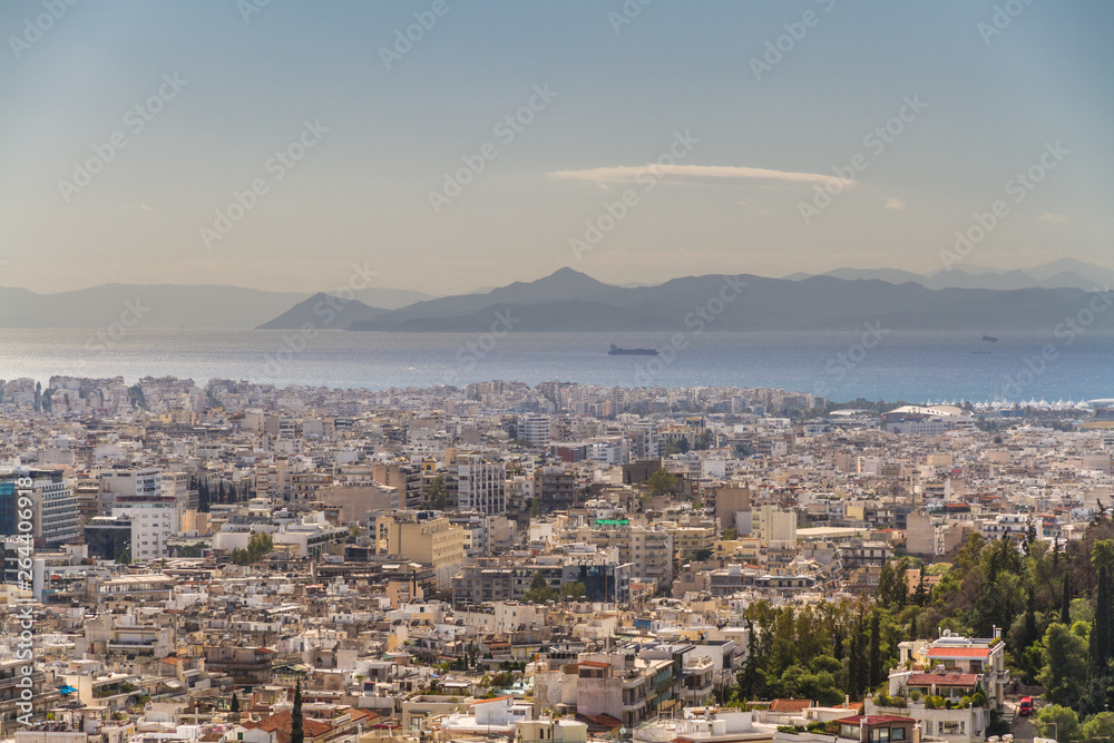 Athens cityscape with Mediterranean