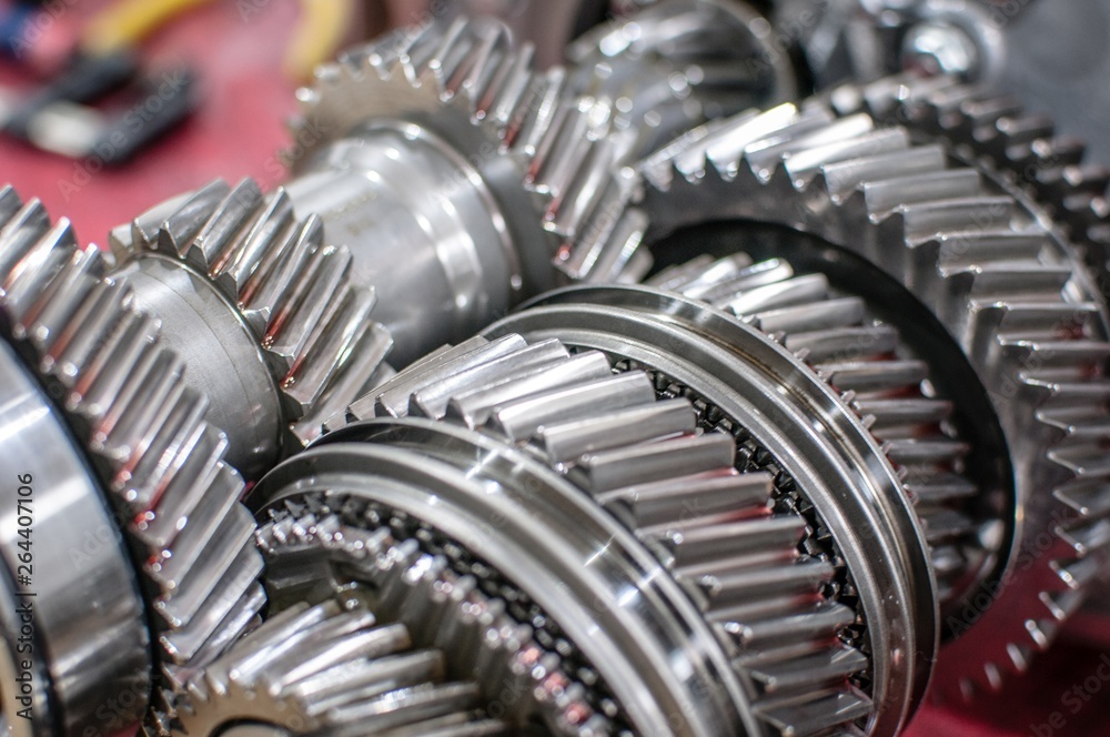 shiny transmission gears car engine shiny transmission gears car engine