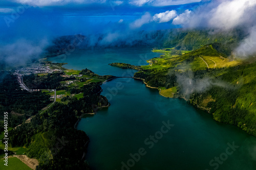 Sete Cidades - Die Azoren von oben - Sete Cidades aus der Luft