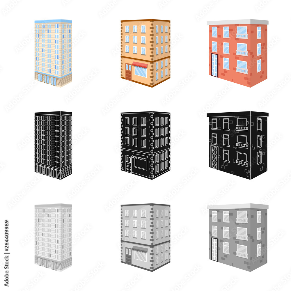 Vector design of construction and building icon. Set of construction and estate stock symbol for web. Vector design of construction and building icon. Set of construction and estate stock symbol for web.