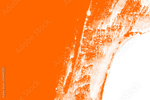 white orange paint brush strokes background  photo
