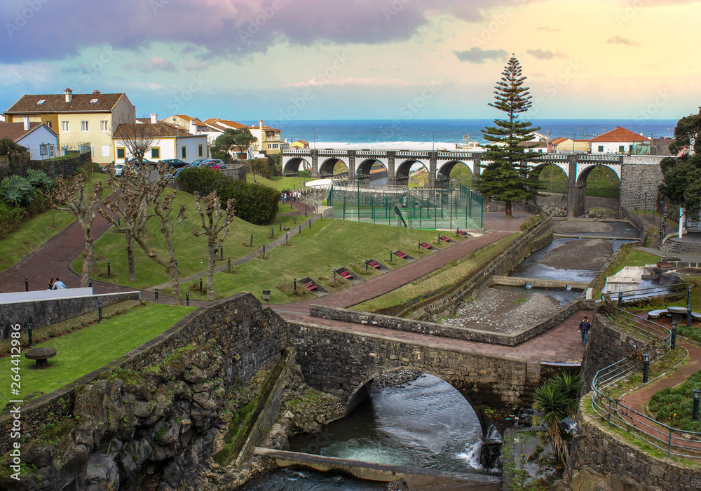 Coastal town in Azores