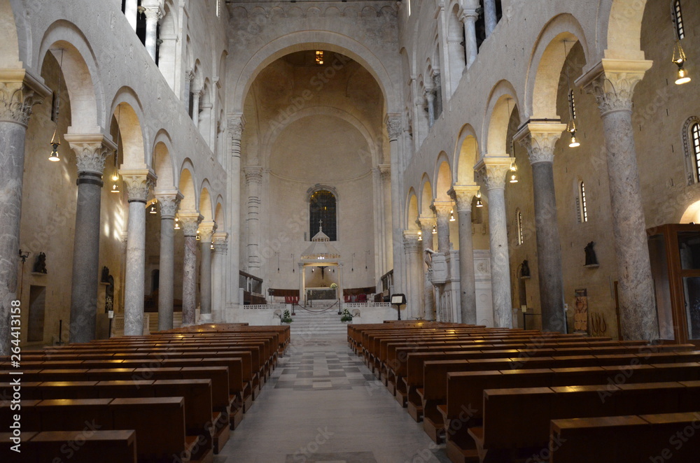 Bari, Italy 10.01.2015: The Basilica of Saint Nicholas,in Bari 