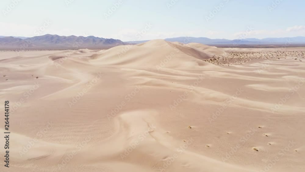 Flight over Sand Dunes in the desert - aerial photography Flight over Sand Dunes in the desert - aerial photography