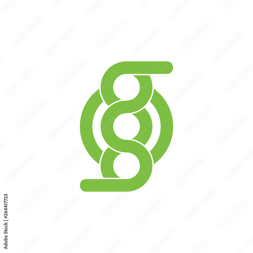 abstract helix infinity line logo vector abstract helix infinity line logo vector