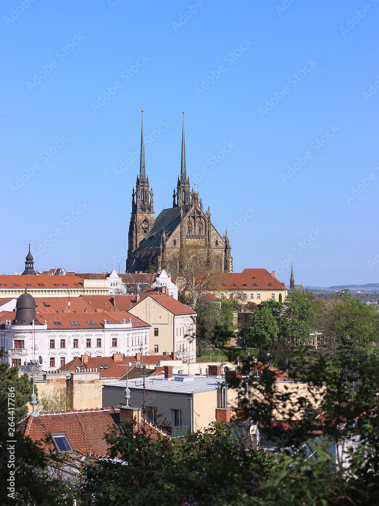 Cathedral of Saints Peter and Paul in Brno in the Czech Republic