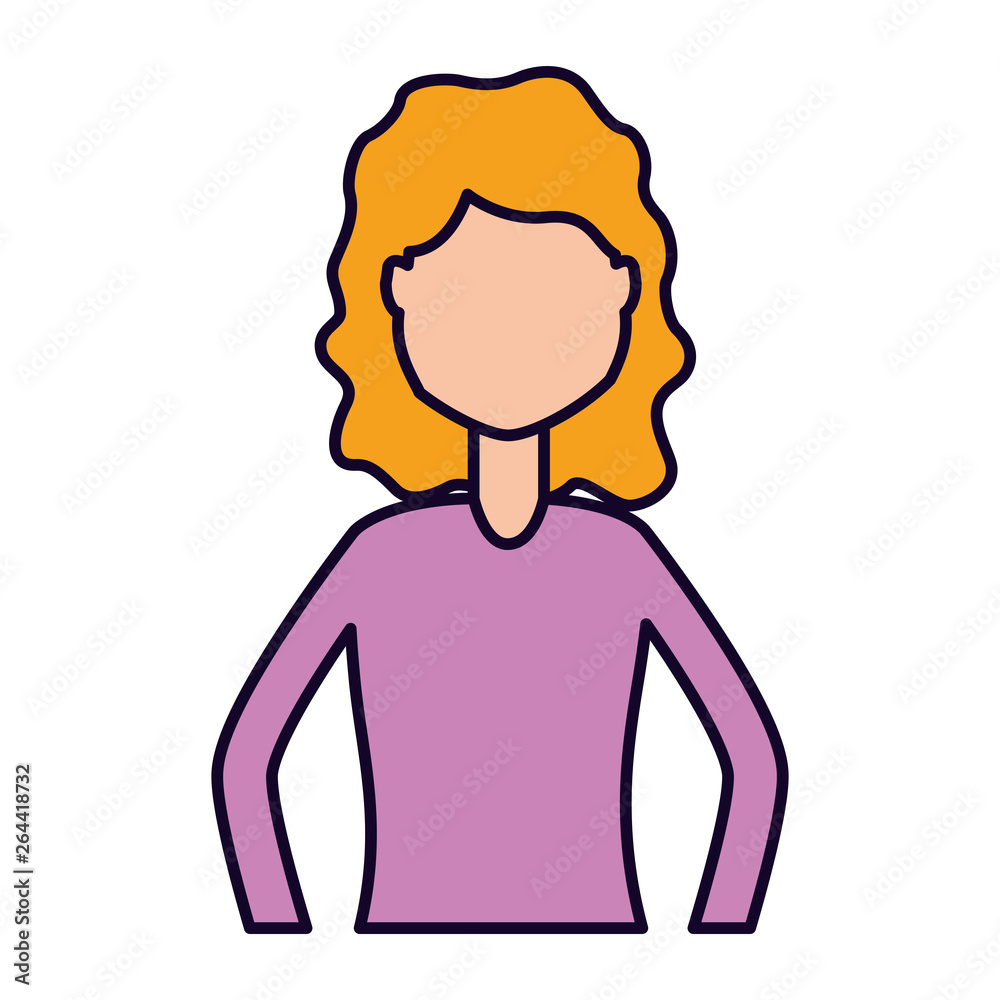 woman character cartoon