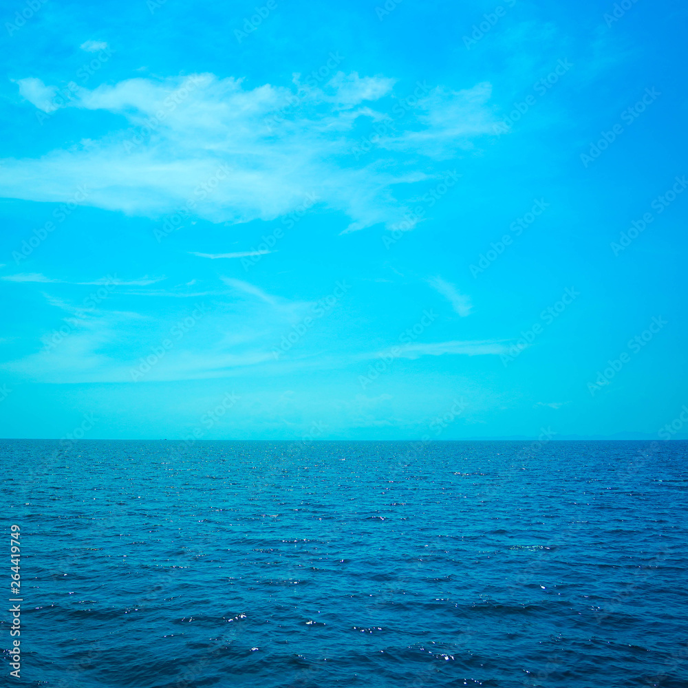 Obraz premium beautiful seascape sky ocean landscape of nature