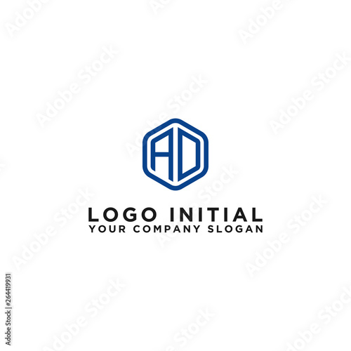 AD letters Initial icons / Monogram.- Vector inspiration logo design - Vector © Salman