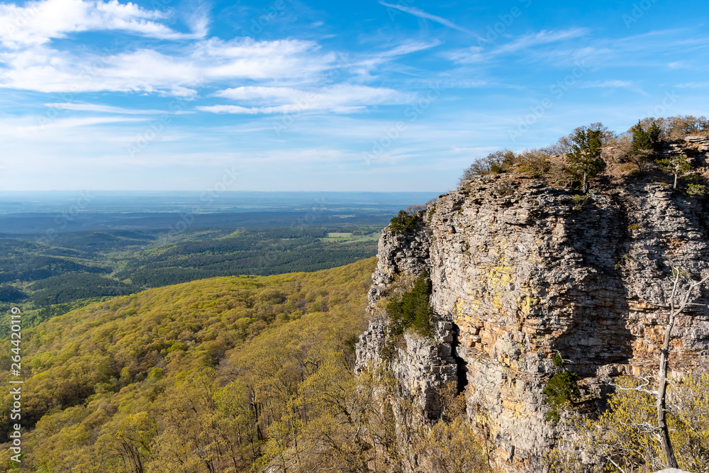Cliff view in the Ozark mountains, Arkansas