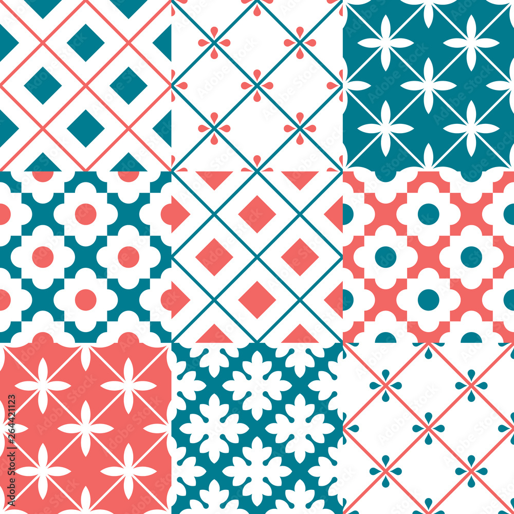 Moroccan decorative pattern for the background, tile and textiles. It is assembled from modular parts. Vector. Seamless. Moroccan decorative pattern for the background, tile and textiles. It is assembled from modular parts. Vector. Seamless.