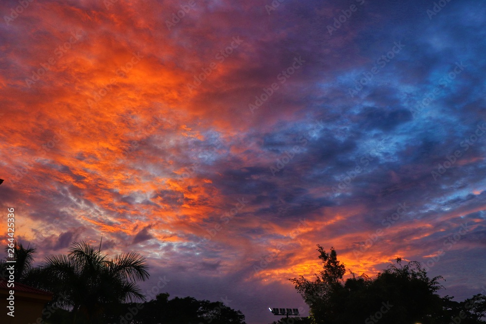 sunset in the sky sunset in the sky