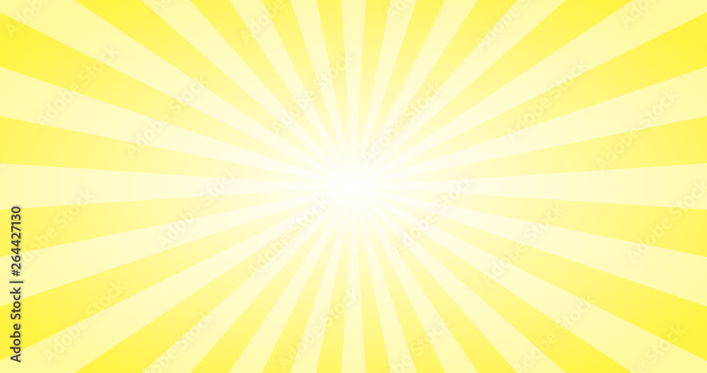 Abstract Yellow Sun rays vector background. Summer sunny 4K design. Abstract Yellow Sun rays vector background. Summer sunny 4K design.