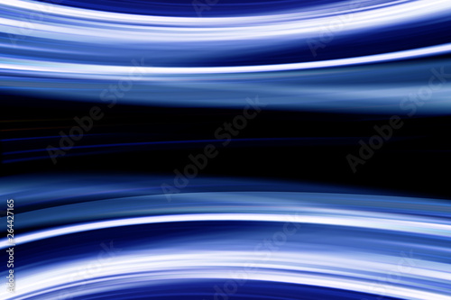 Abstract motion blur blue background. Sci-fi glowing lines.