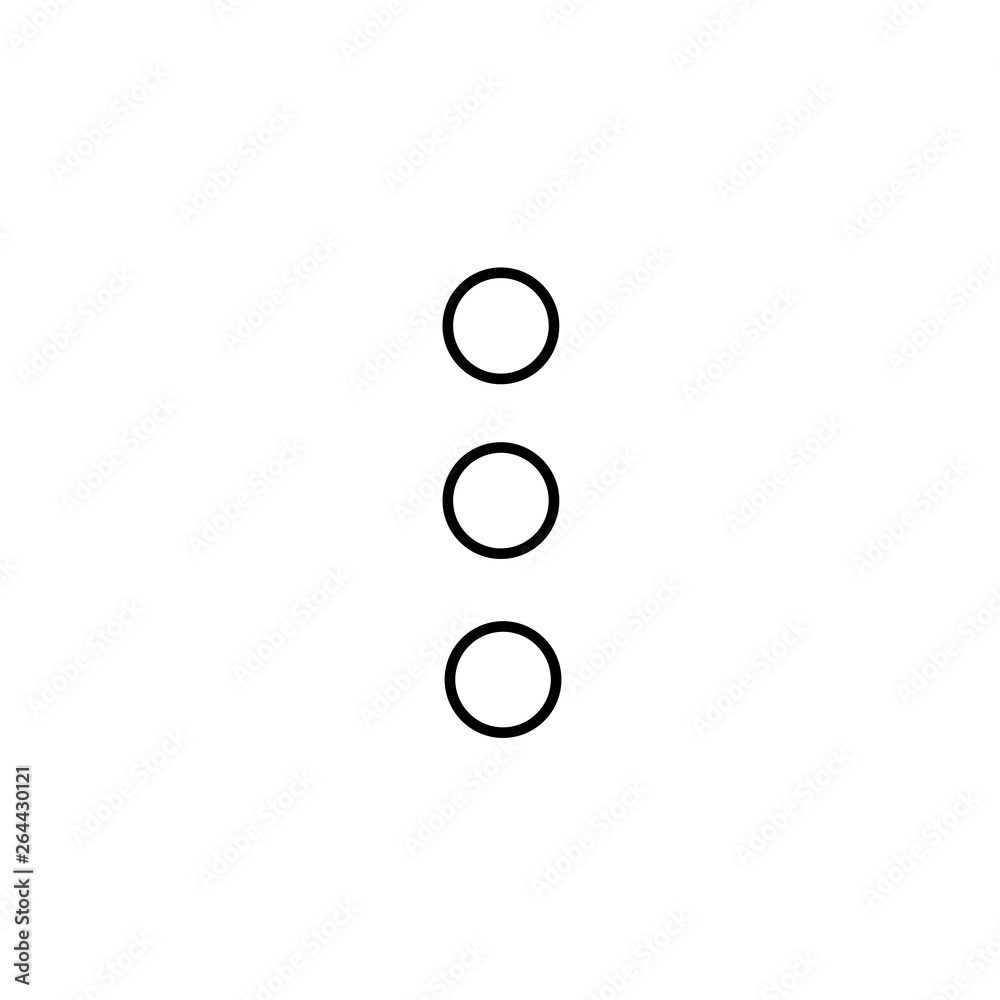 More Menu icon. concept web buttons. vector illustration. Flat design style