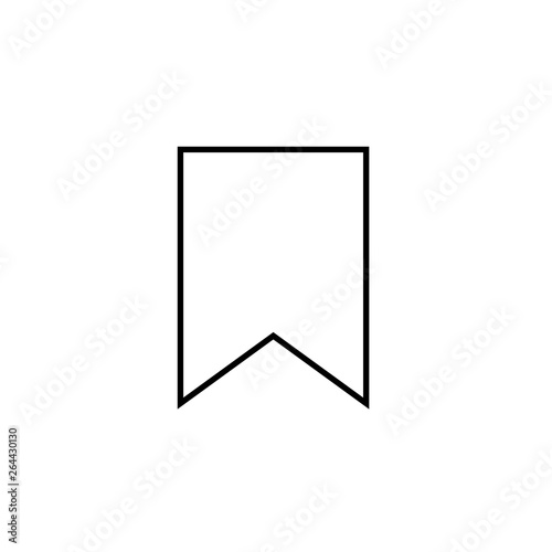 Bookmark vector border icon. This icon use for admin panels, website, interfaces, mobile apps