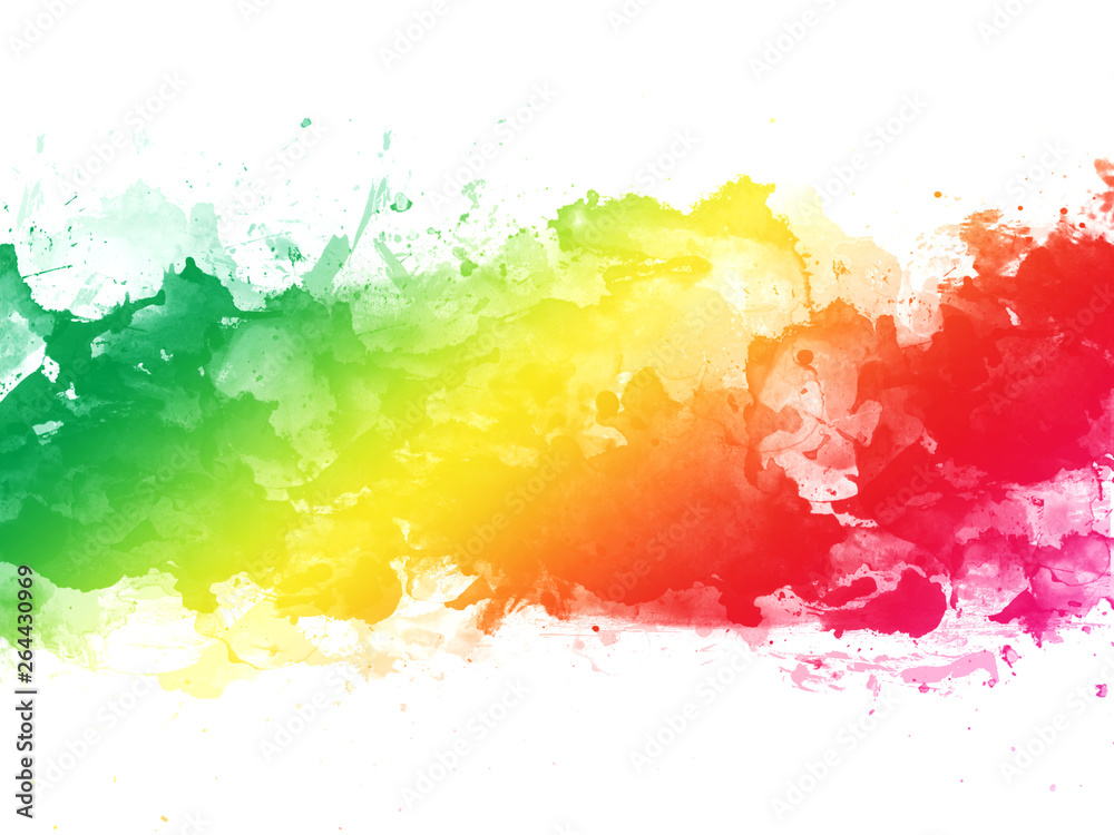 Colorful  watercolor splash texture background isolated. Hand-drawn blob, spot. Watercolor effects. abstract background.