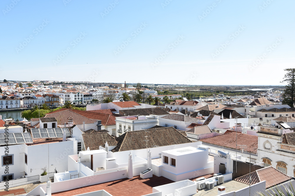 view of Tavira, Algarve, Portugal,