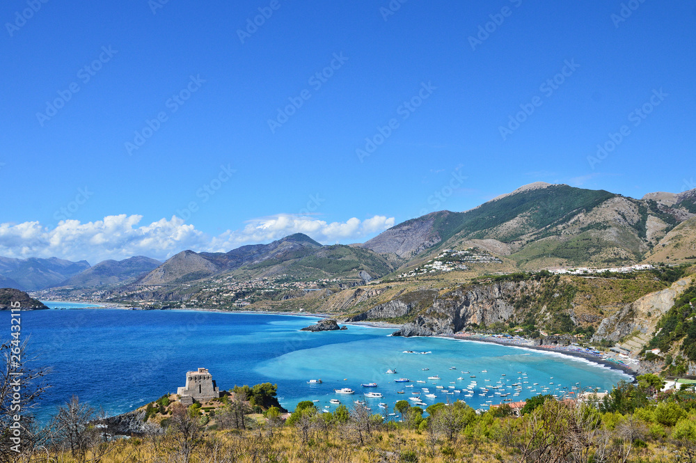 A stretch of the coast of Calabria at Saint Nicola Arcella