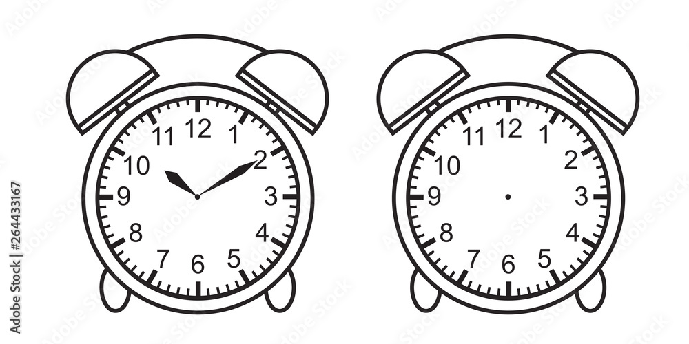 Teaching time chart telling the time for teacher chart for teaching time clock face or blank clock face vector Teaching time chart telling the time for teacher chart for teaching time clock face or blank clock face vector