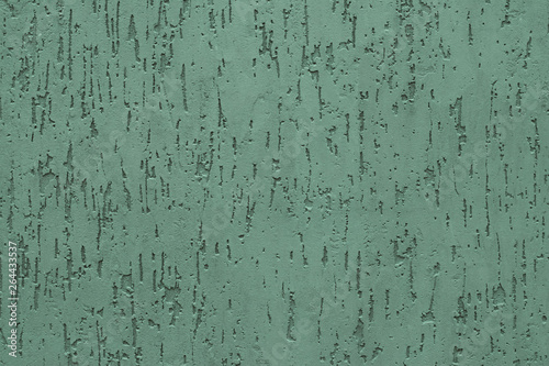 Принти на полотні Modern green grooved plaster of concrete wall