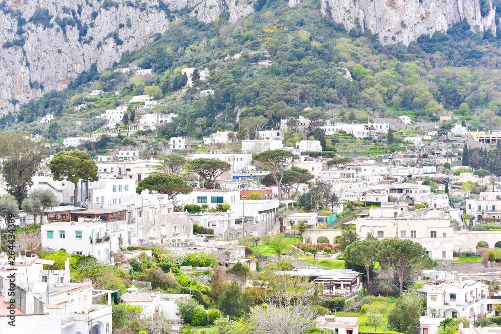 Villages of Capri Island in Campania Province