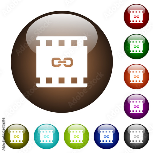 Link movie color glass buttons
