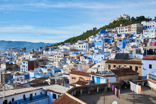 Chaouen cuidad de Marruecos con  todas sus casas pintadas de azul © ORphoto