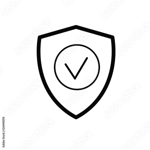 Free Download vector shield icon, flat design best shield vector icon - GFXLoad