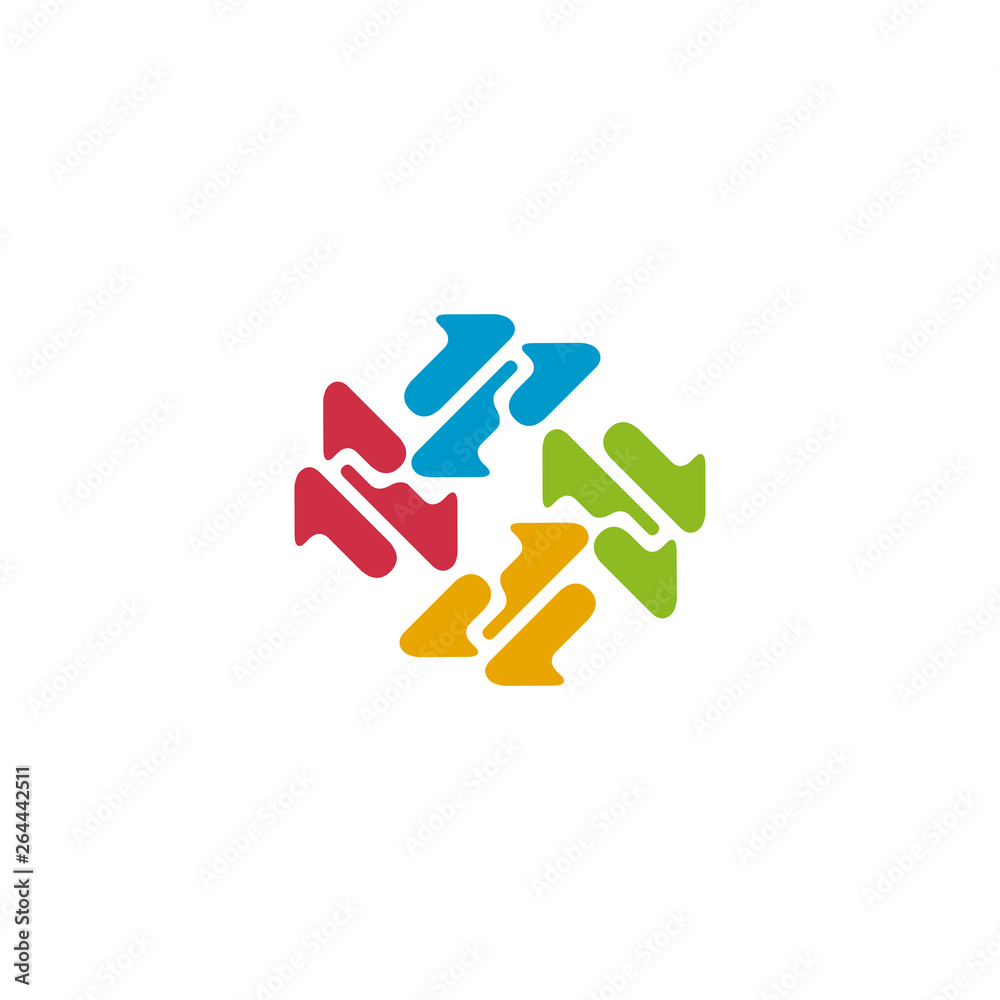 Community and adoption care logo design vector template Community and adoption care logo design vector template