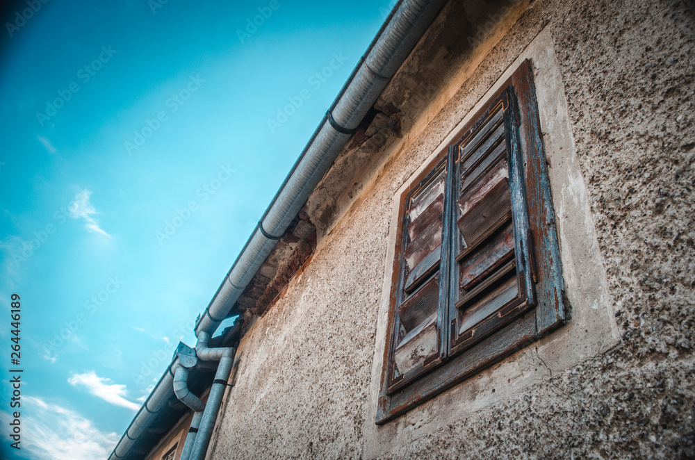Window on an old house