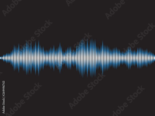 Abstract background music sound wave. Vector illustration